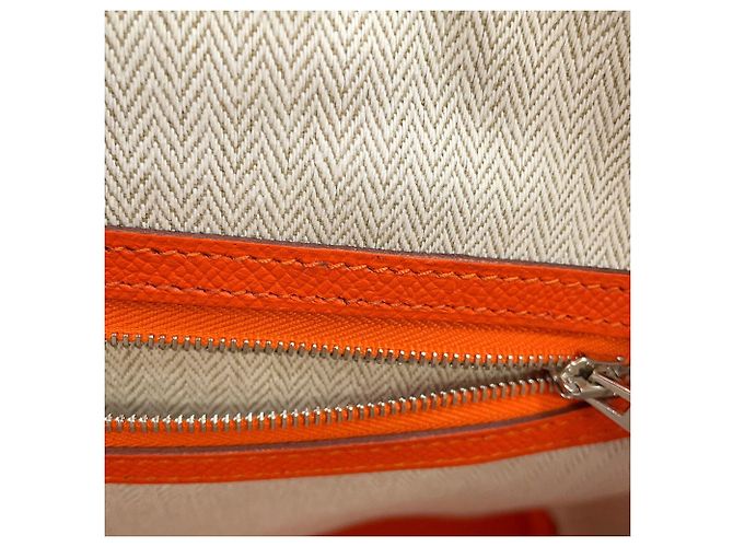 Hermès Borsa Tote Hermes Garden PM in Feu Rosso - vista 12