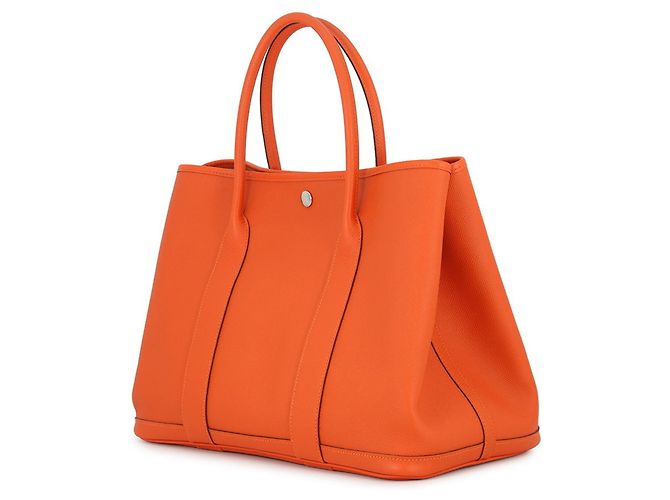 Hermès Borsa Tote Hermes Garden PM in Feu Rosso - vista 2