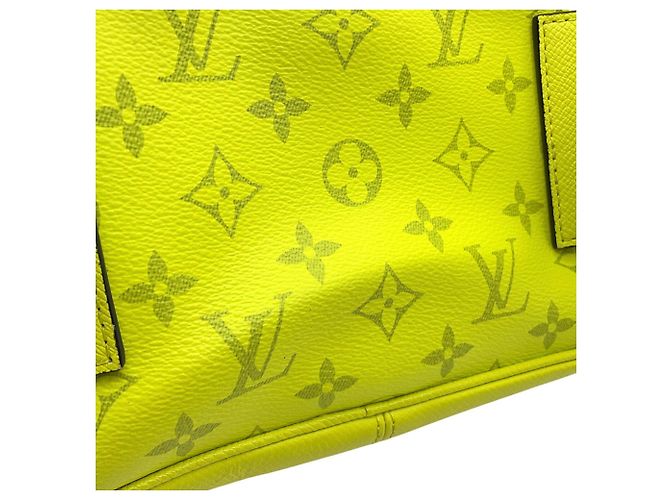 Borsa a tracolla Louis Vuitton Taiga Lama Giallo - vista 11