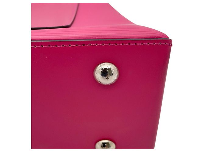 Bolso Louis Vuitton Epi Cléber PM Negro Rosa - vista 11