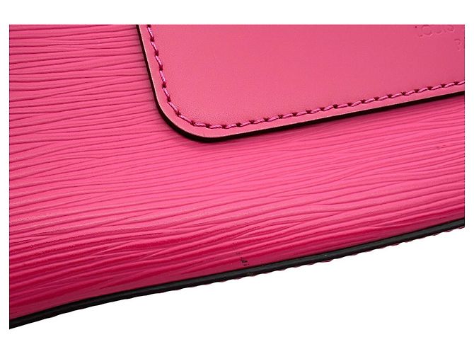 Bolso Louis Vuitton Epi Cléber PM Negro Rosa - vista 12