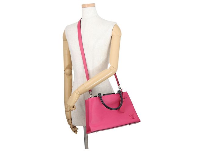 Bolso Louis Vuitton Epi Cléber PM Negro Rosa - vista 5