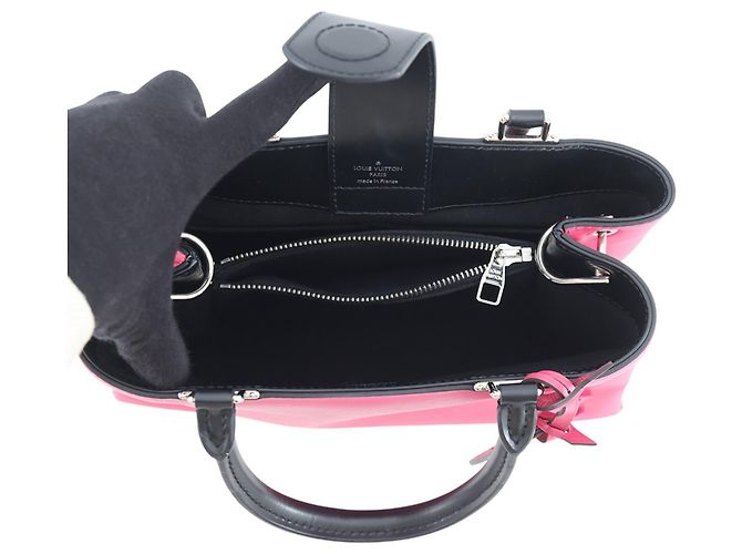 Bolso Louis Vuitton Epi Cléber PM Negro Rosa - vista 6