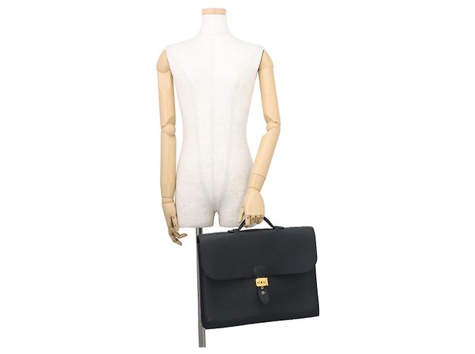 Hermès Hermes Sac à Dépêches 38 Handbag Nero - vista 4