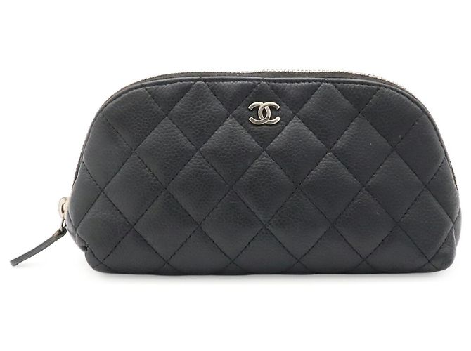 Borsa pochette Chanel Matelassé Coco Mark Nero - vista 2