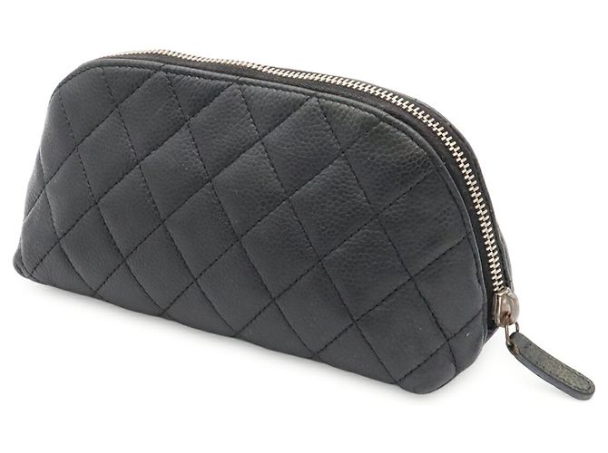 Borsa pochette Chanel Matelassé Coco Mark Nero - vista 3