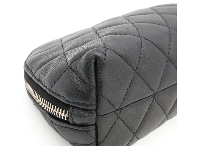 Borsa pochette Chanel Matelassé Coco Mark Nero - vista 4