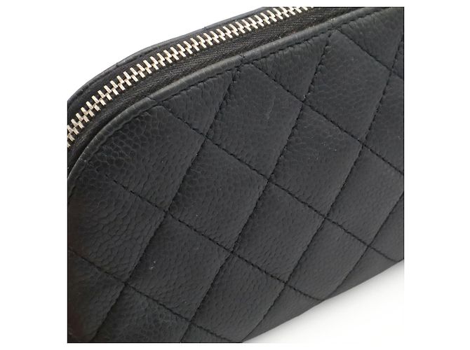 Borsa pochette Chanel Matelassé Coco Mark Nero - vista 7
