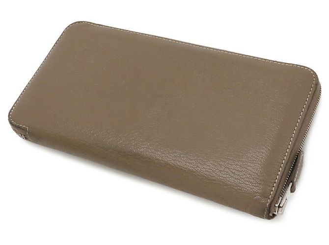 Hermès Cartera larga Azap Hermes en gris Etoupe Gris pardo - vista 3