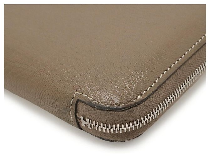 Hermès Cartera larga Azap Hermes en gris Etoupe Gris pardo - vista 4