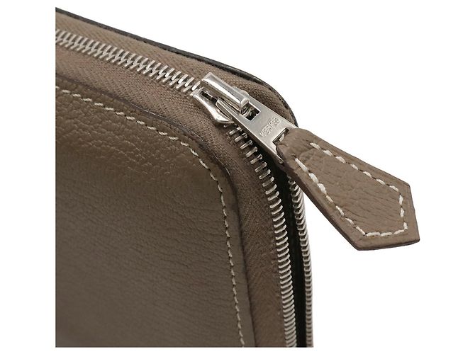 Hermès Cartera larga Azap Hermes en gris Etoupe Gris pardo - vista 5