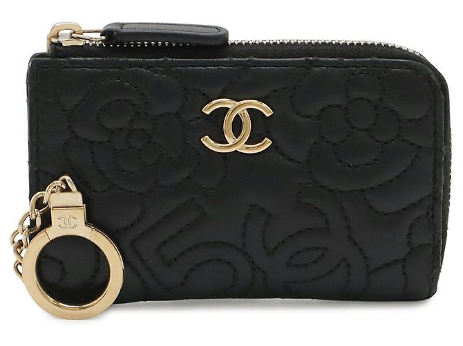 Monedero de piel de cordero negro Chanel - vista 2