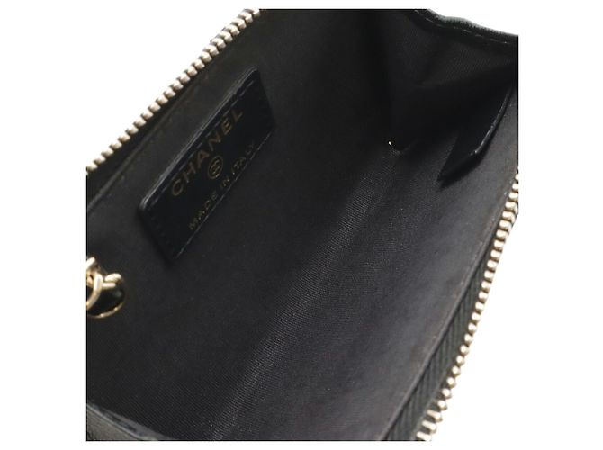 Monedero de piel de cordero negro Chanel - vista 6