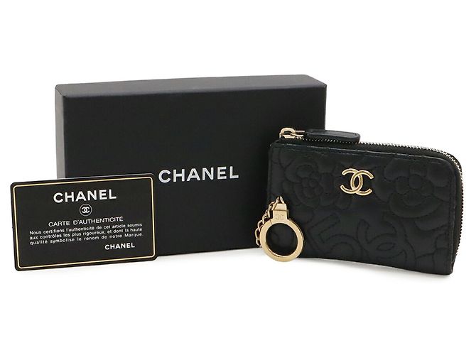 Monedero de piel de cordero negro Chanel - vista 9