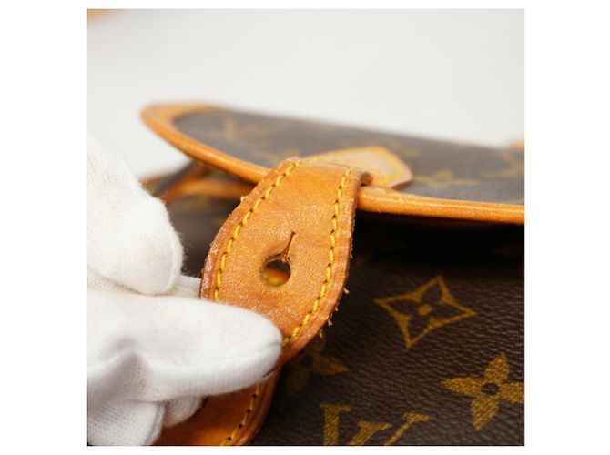Louis Vuitton Monogram Gibeciere MM Schultertasche Braun - Ansicht 10