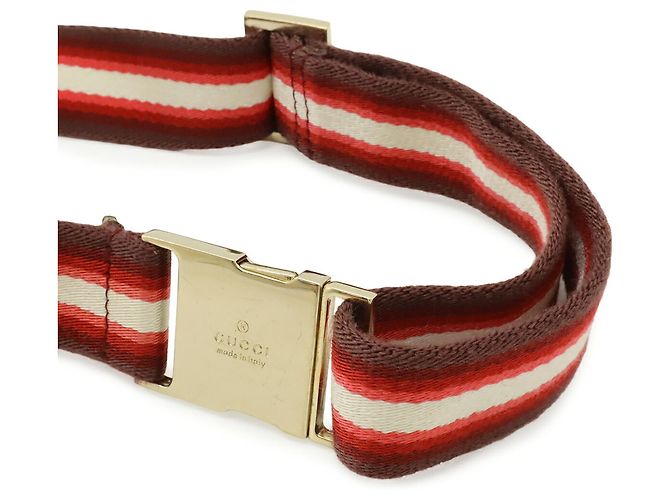 Borsa Gucci GG Canvas Sherry Line Rosso Beige - vista 10