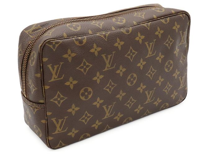 Louis Vuitton Monogram Trousse Toilette 28 Clutch Marrone - vista 3