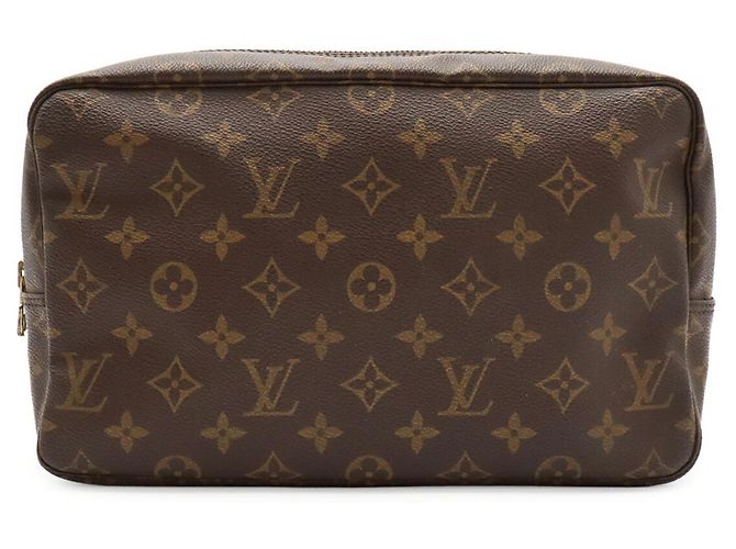Louis Vuitton Monogram Trousse Toilette 28 Clutch Marrone - vista 2