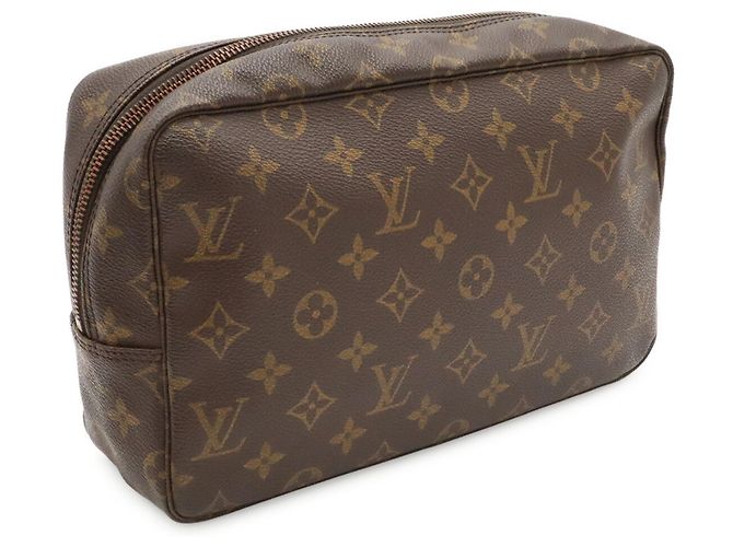 Louis Vuitton Monogram Trousse Toilette 28 Clutch Marrone - vista 3
