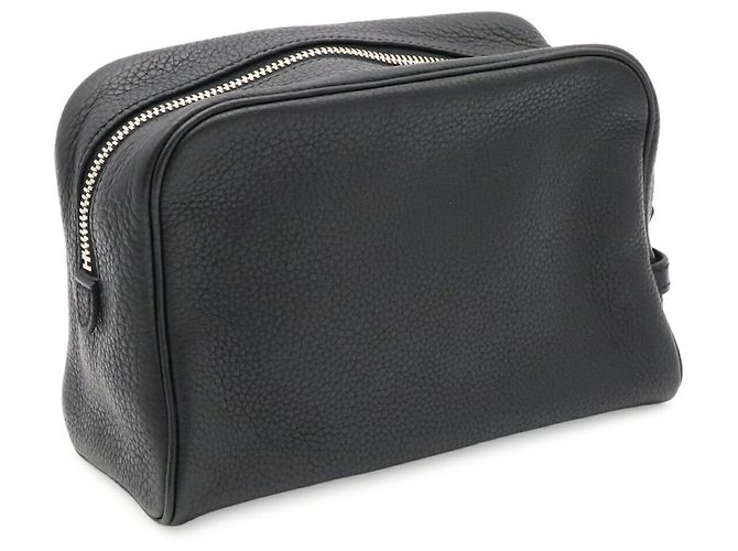 Hermès Clutch Hermes Trouse Victoria PM Nero - vista 3