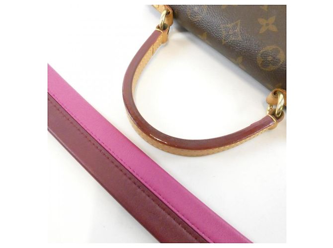 Borsa Louis Vuitton Monogram Cluny BB Marrone Fuschia - vista 6
