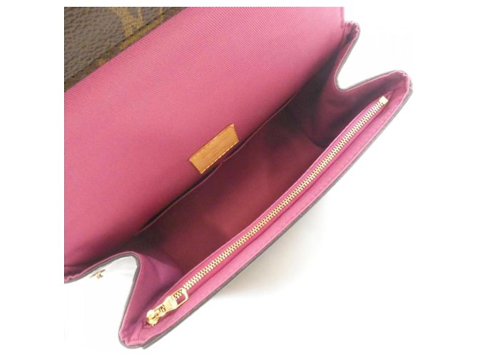 Borsa Louis Vuitton Monogram Cluny BB Marrone Fuschia - vista 9
