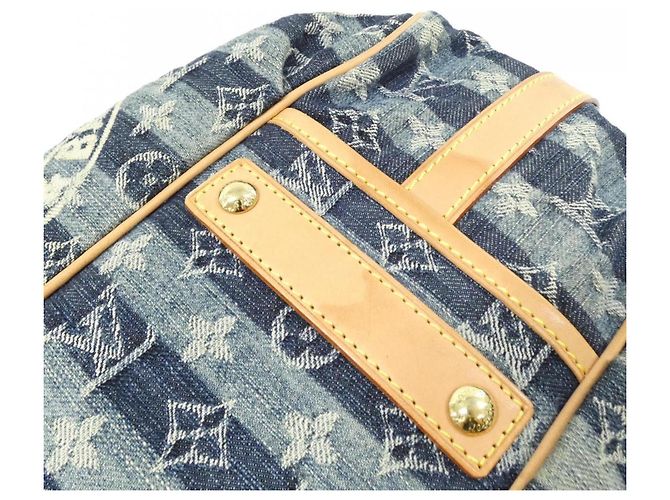 Borsa a tracolla Louis Vuitton Monogram Denim Blu - vista 3