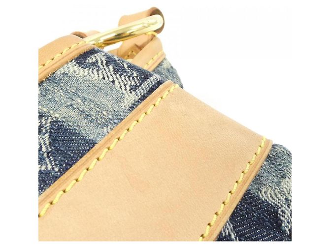 Borsa a tracolla Louis Vuitton Monogram Denim Blu - vista 4