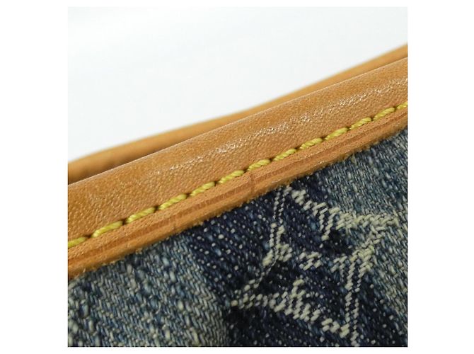 Borsa a tracolla Louis Vuitton Monogram Denim Blu - vista 7
