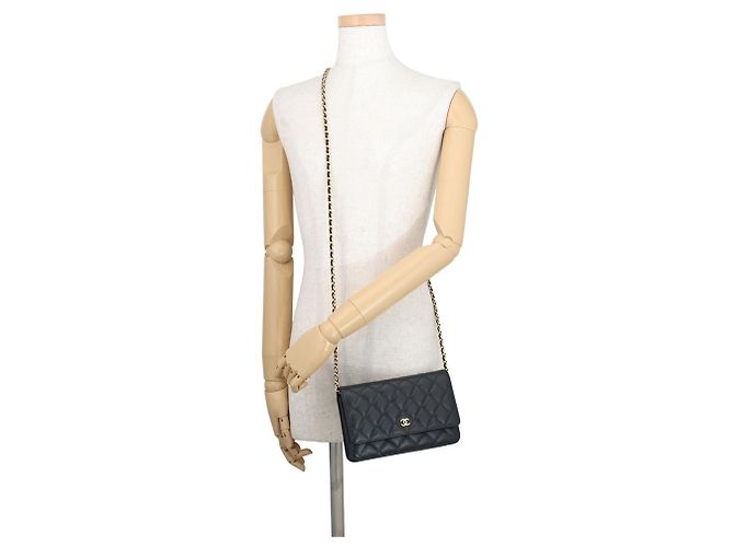 Timeless Portafoglio con catena Chanel Classic in nero - vista 4