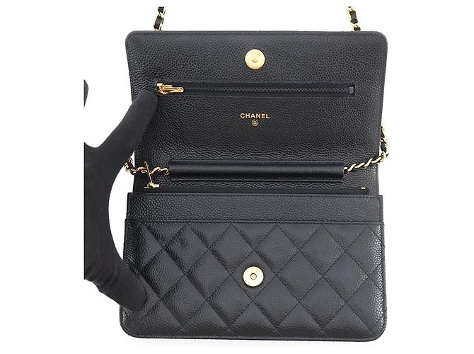 Timeless Portafoglio con catena Chanel Classic in nero - vista 5
