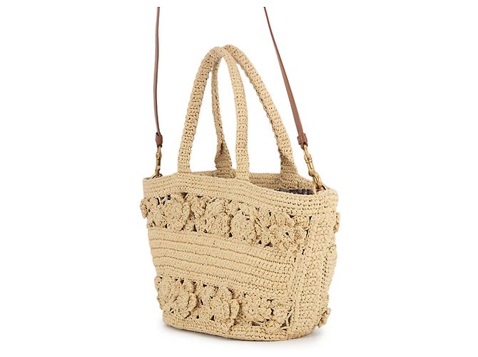 Borsa Panier in Raffia Christian Dior Marrone - vista 2