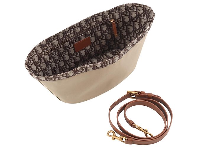 Borsa Panier in Raffia Christian Dior Marrone - vista 20