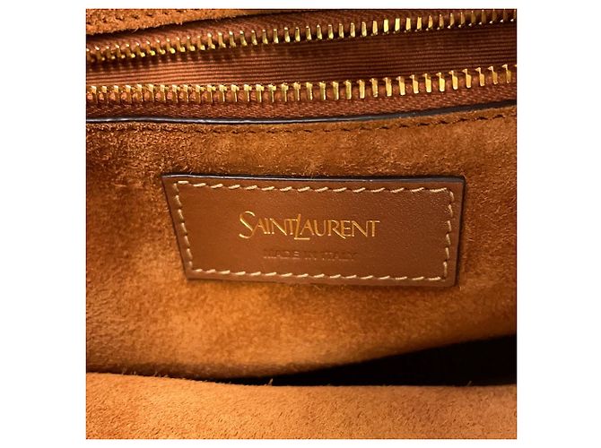 Borsa Tote Yves Saint Laurent Paris Marrone - vista 13