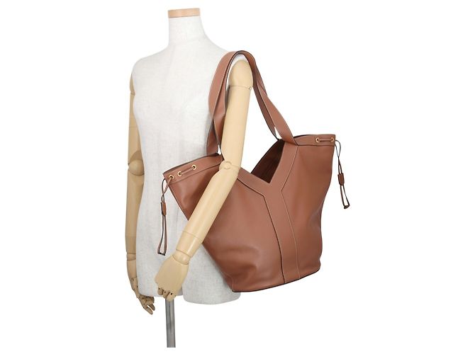 Borsa Tote Yves Saint Laurent Paris Marrone - vista 4
