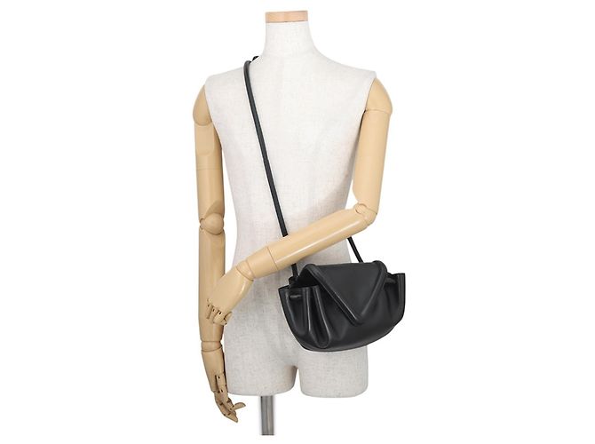 Borsa a tracolla Bottega Veneta Beak Small in pelle Nero - vista 4