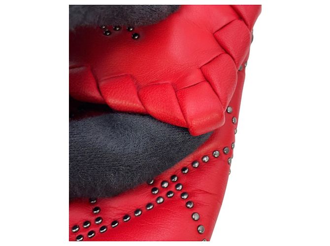 Bottega Veneta Rote Chain Shoulder Bag - Ansicht 10