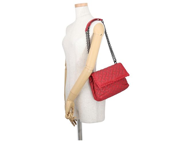 Bottega Veneta Rote Chain Shoulder Bag - Ansicht 4