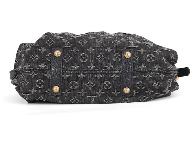 Borsa Louis Vuitton Monogram Denim Neo Cabby MM Nero - vista 3