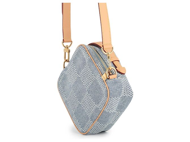 Borsa a tracolla Louis Vuitton Damier Denim Blu - vista 2