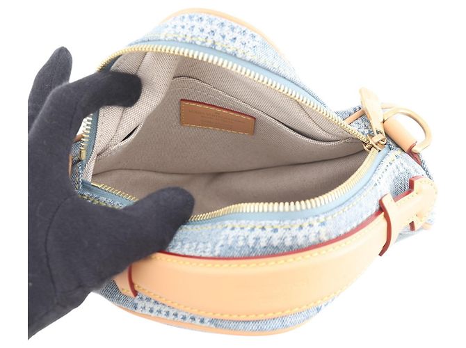 Borsa a tracolla Louis Vuitton Damier Denim Blu - vista 5