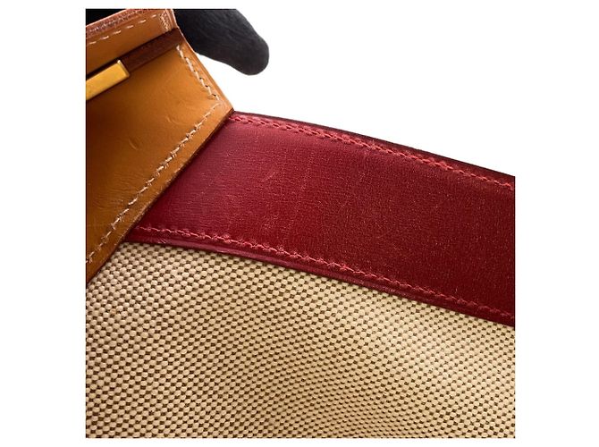 Hermès Hermes Himalaya Handtasche Rot Marineblau - Ansicht 10