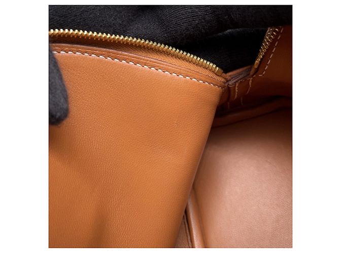 Hermès Borsa Hermes Bolide 1923 Mini Gold Evercolor D'oro - vista 11