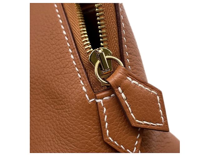 Hermès Borsa Hermes Bolide 1923 Mini Gold Evercolor D'oro - vista 12