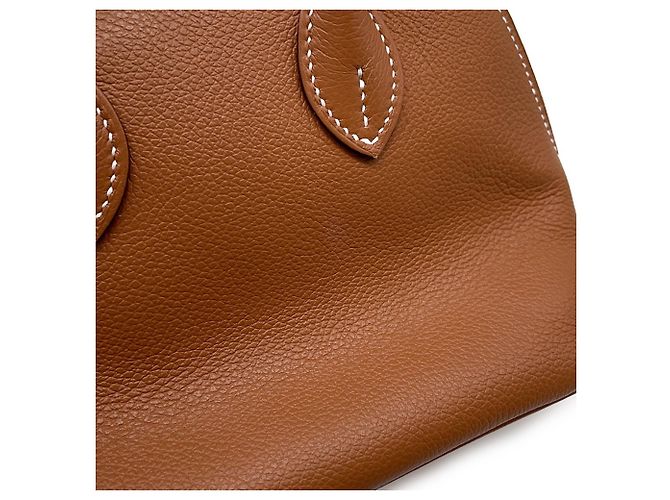 Hermès Borsa Hermes Bolide 1923 Mini Gold Evercolor D'oro - vista 7