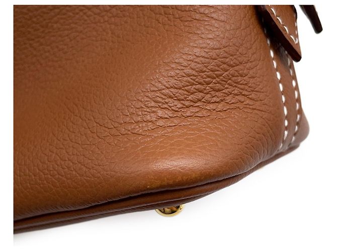 Hermès Borsa Hermes Bolide 1923 Mini Gold Evercolor D'oro - vista 8