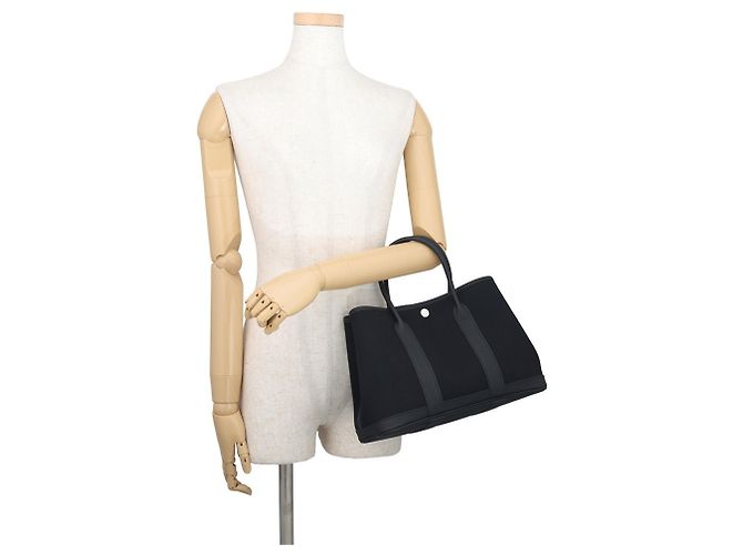 Hermès Borsa Tote Hermes Garden TPM Nero - vista 4