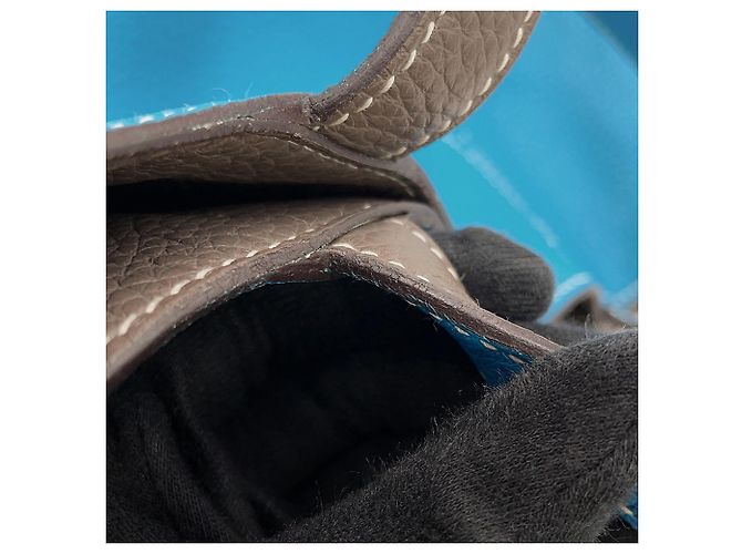 Hermès Borsa Tote Hermes Double Sens 28 Grigio - vista 11