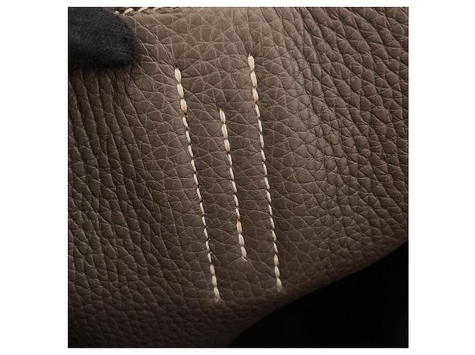 Hermès Borsa Tote Hermes Double Sens 28 Grigio - vista 12