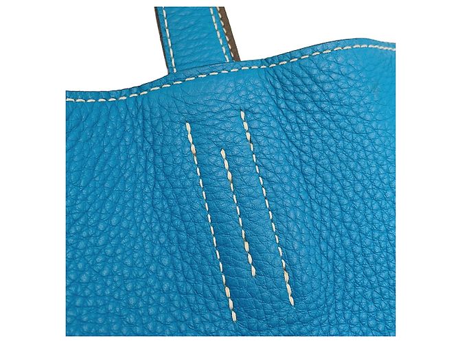 Hermès Borsa Tote Hermes Double Sens 28 Grigio - vista 7